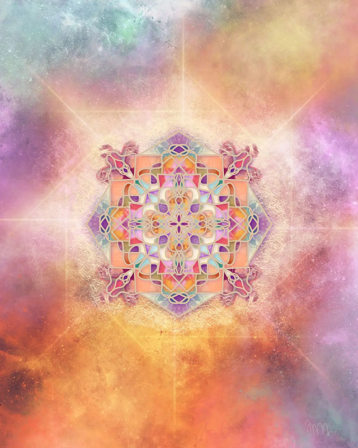 spiral geometric sacred art