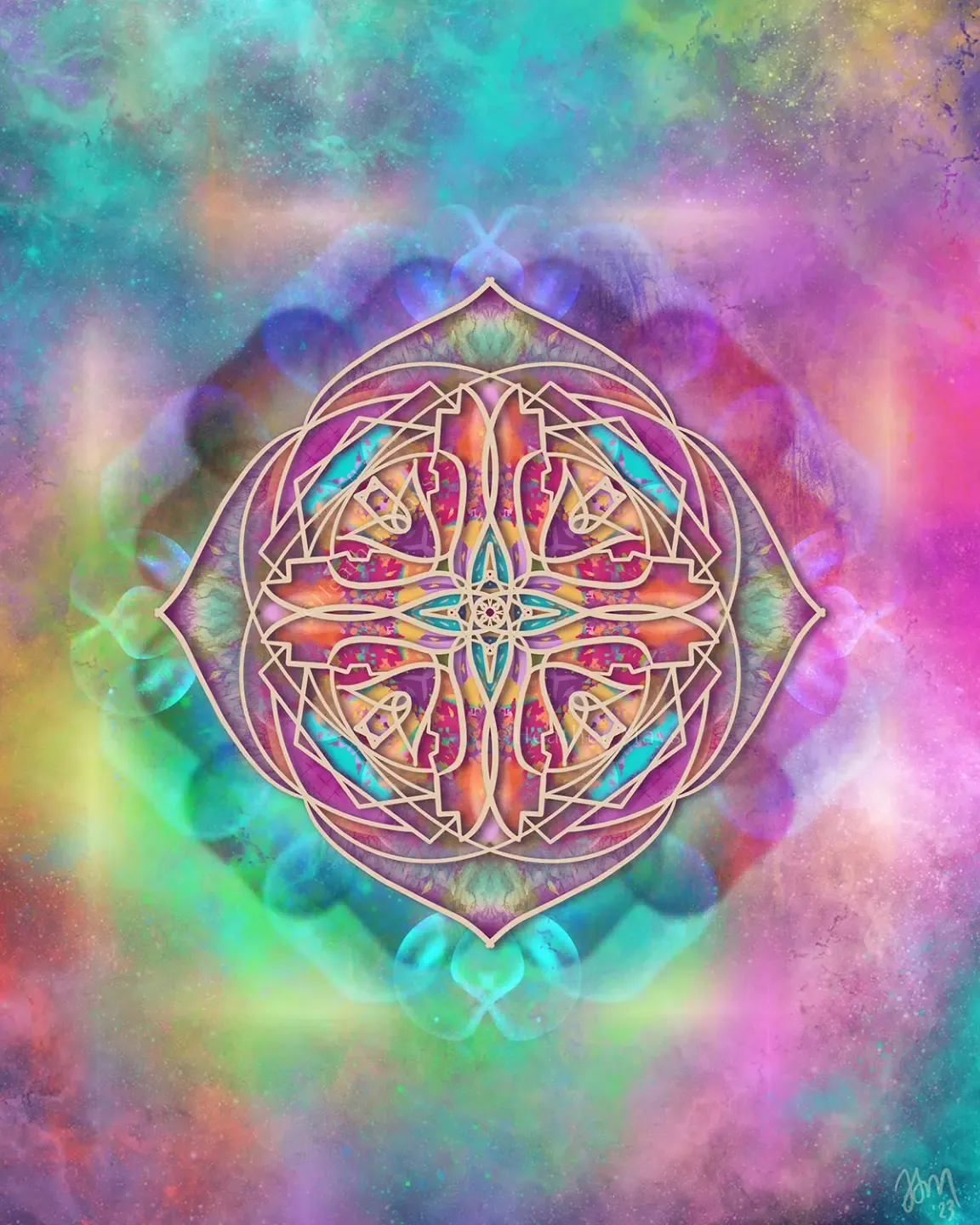 spiral geometric sacred art