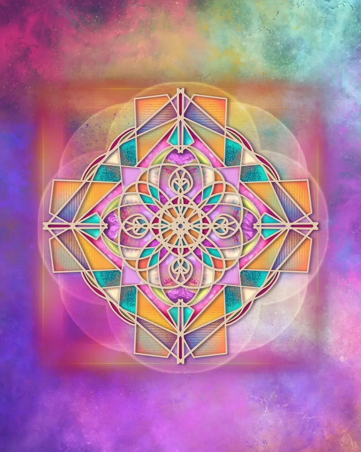spiral geometric sacred art