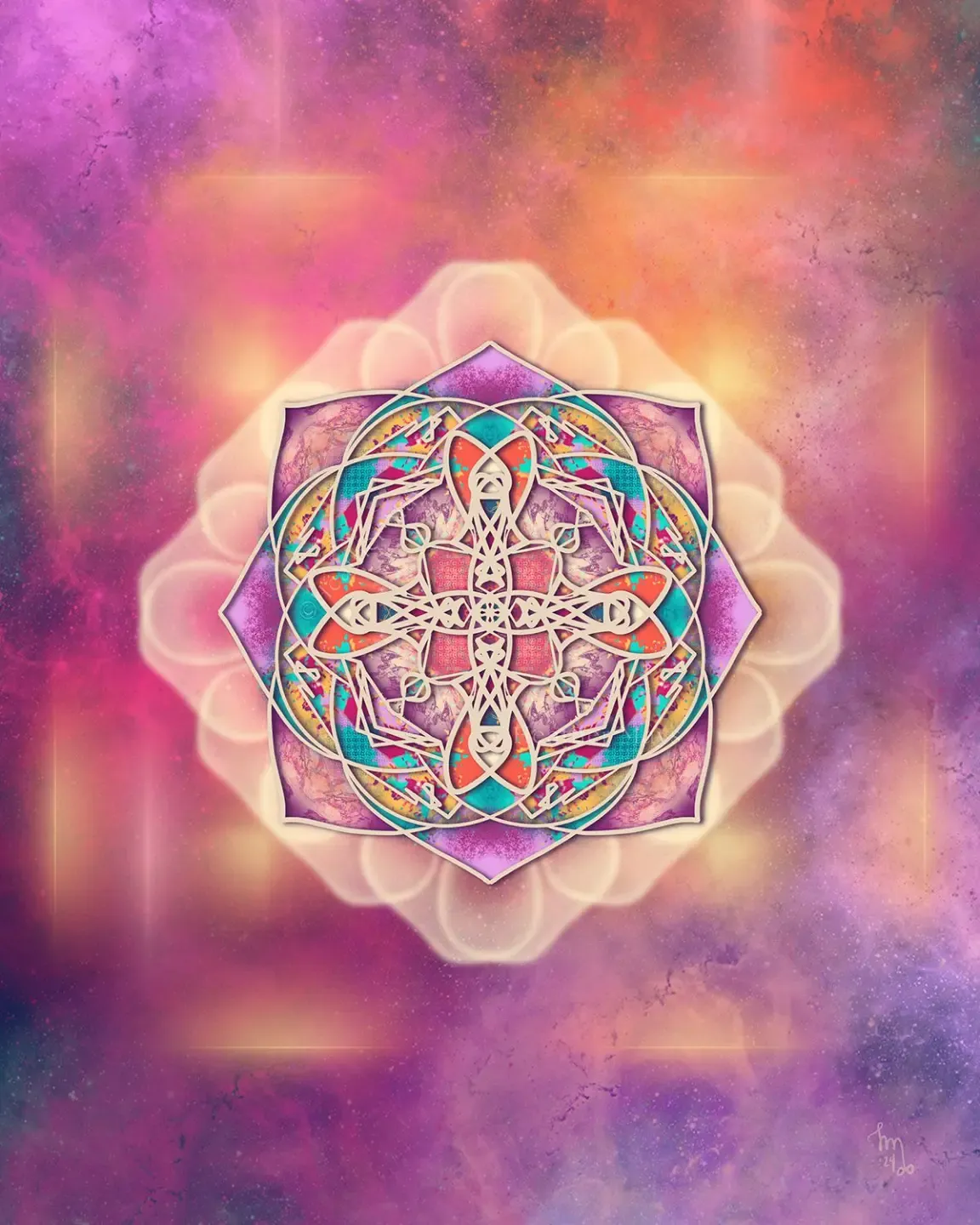 spiral geometric sacred art