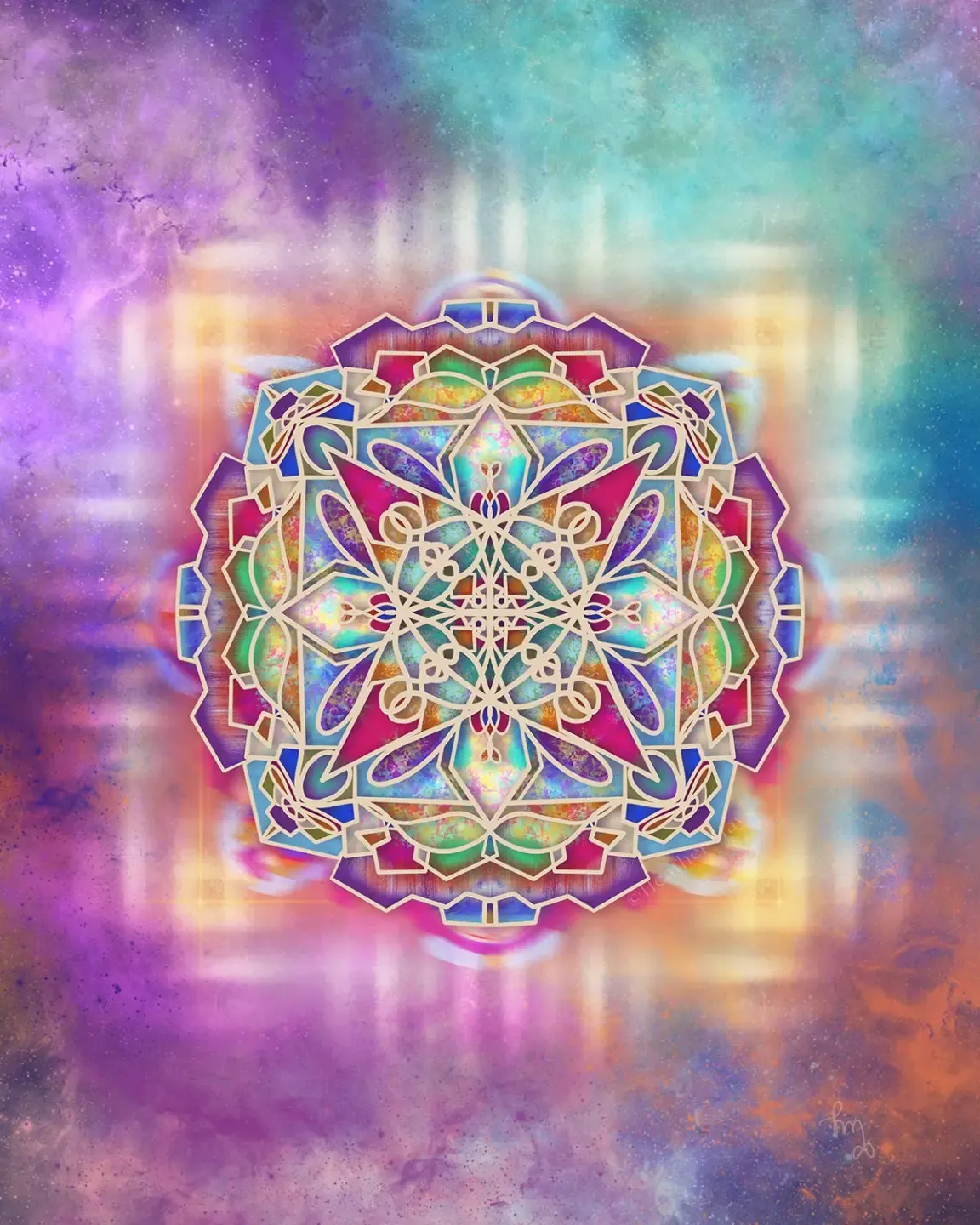 spiral geometric sacred art