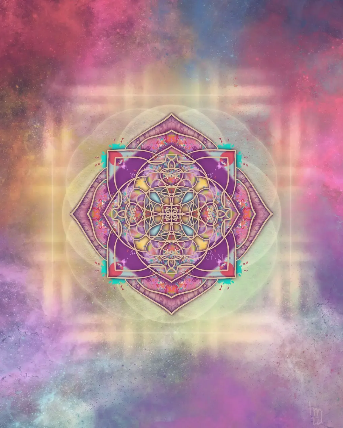 diamond shaped galactic art