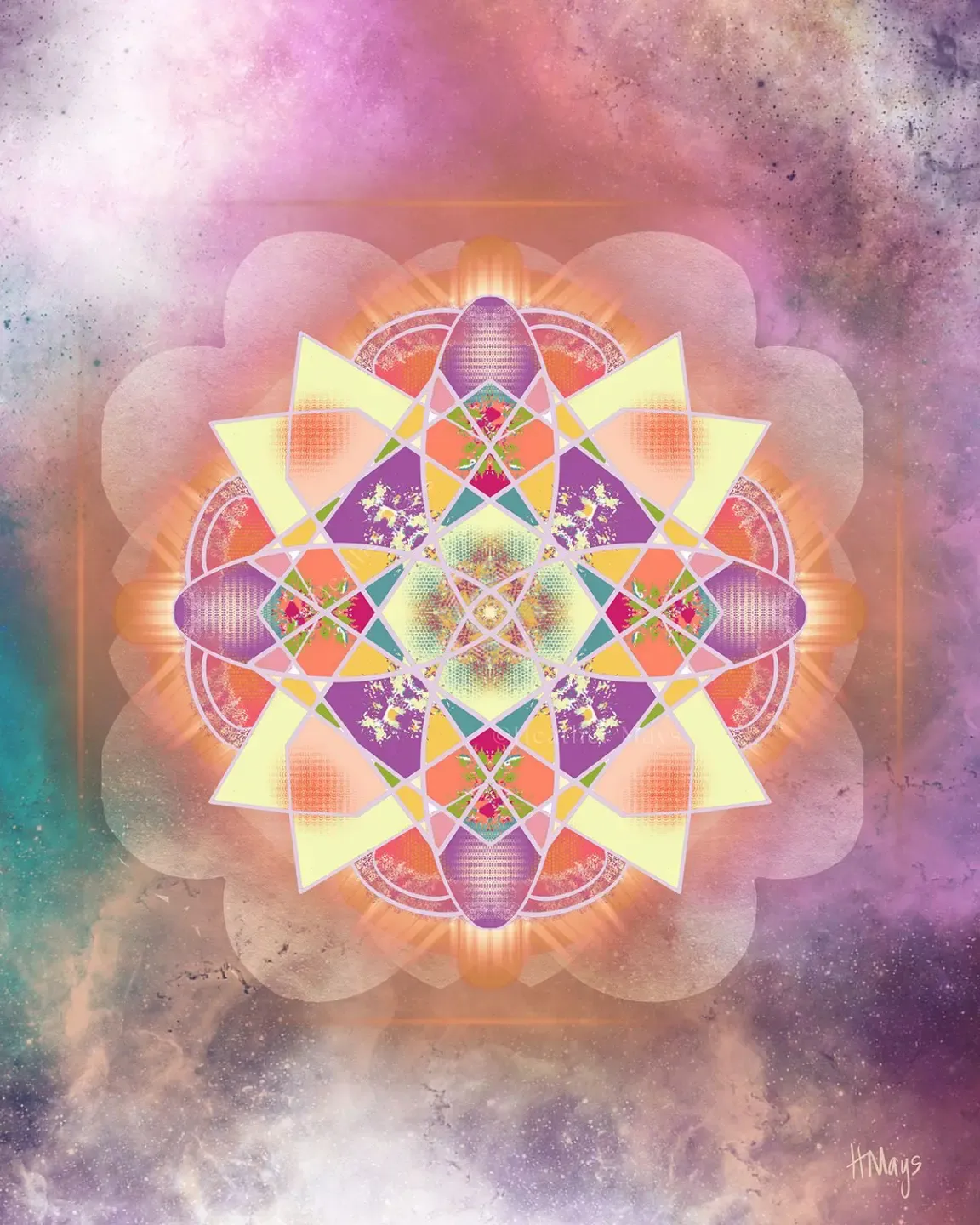spiral geometric sacred art