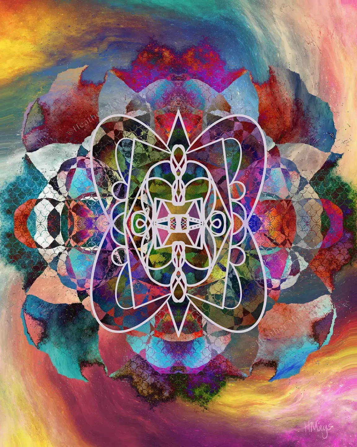 spiral geometric sacred art