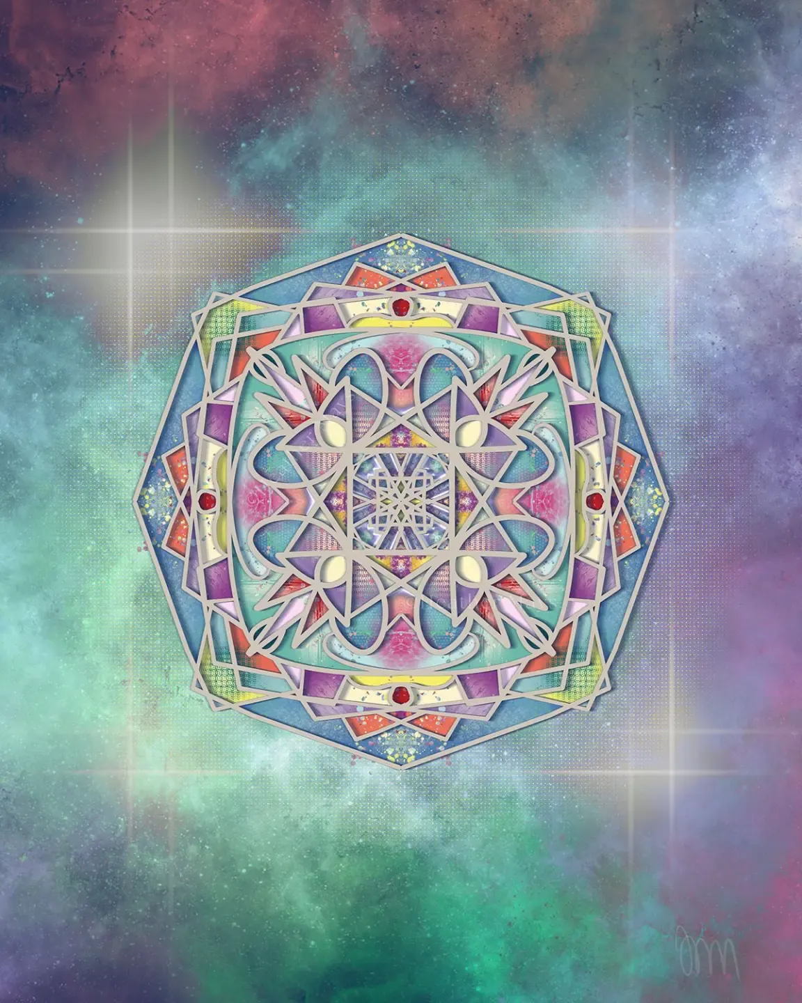 spiral geometric sacred art