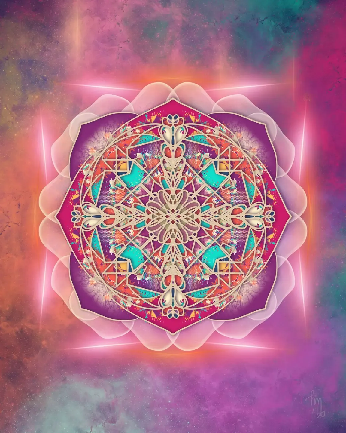 spiral geometric sacred art
