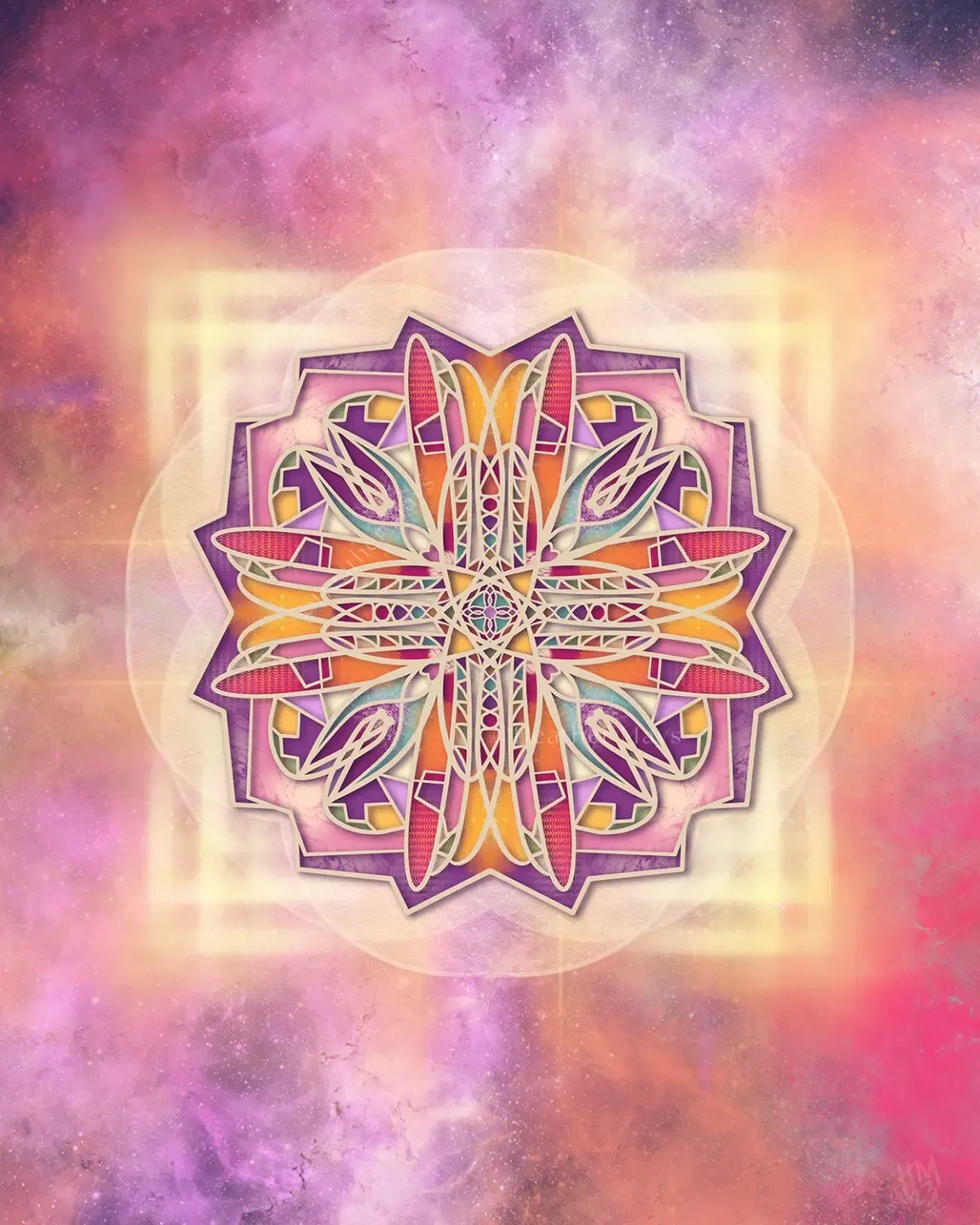 purple, pink and blue butterfly art