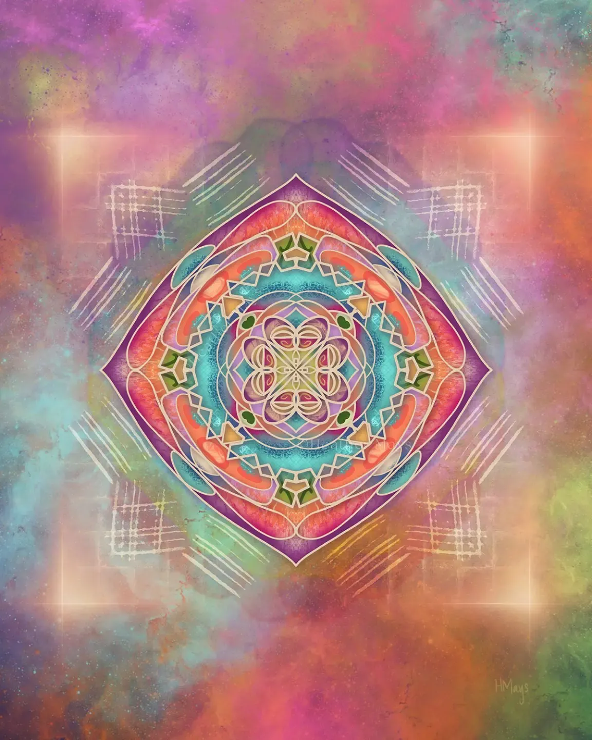repeating geometric pattern art