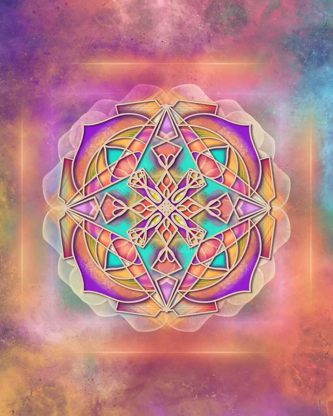 spiral geometric sacred art