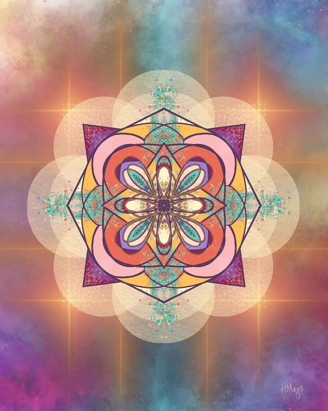 spiral geometric sacred art