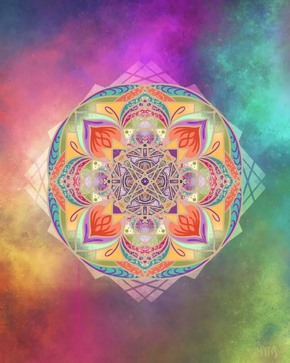 spiral geometric sacred art