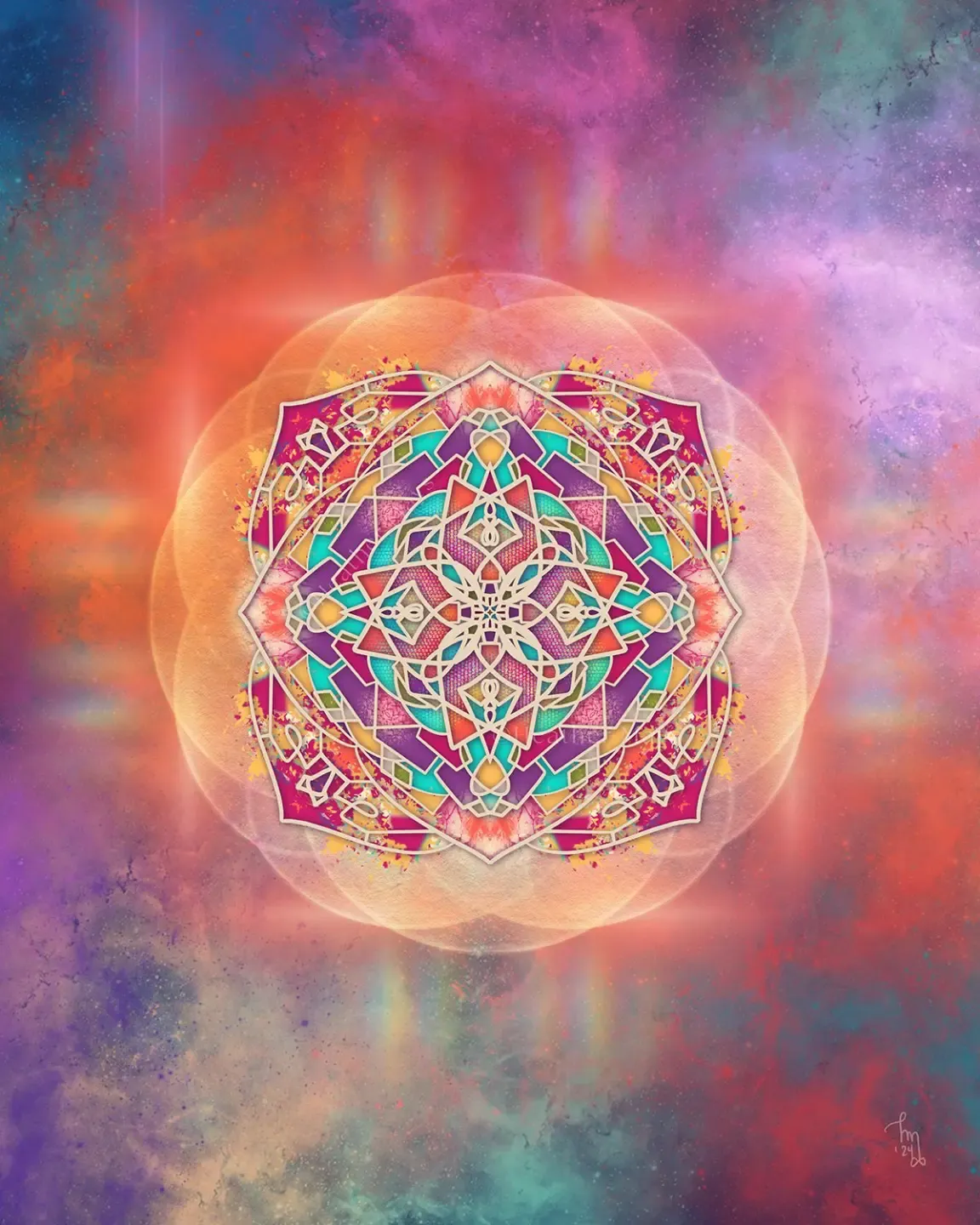 spiral geometric sacred art