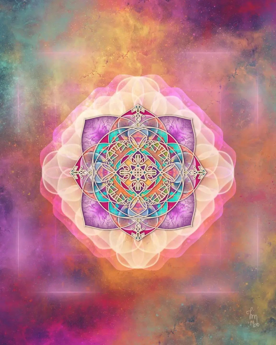 spiral geometric sacred art