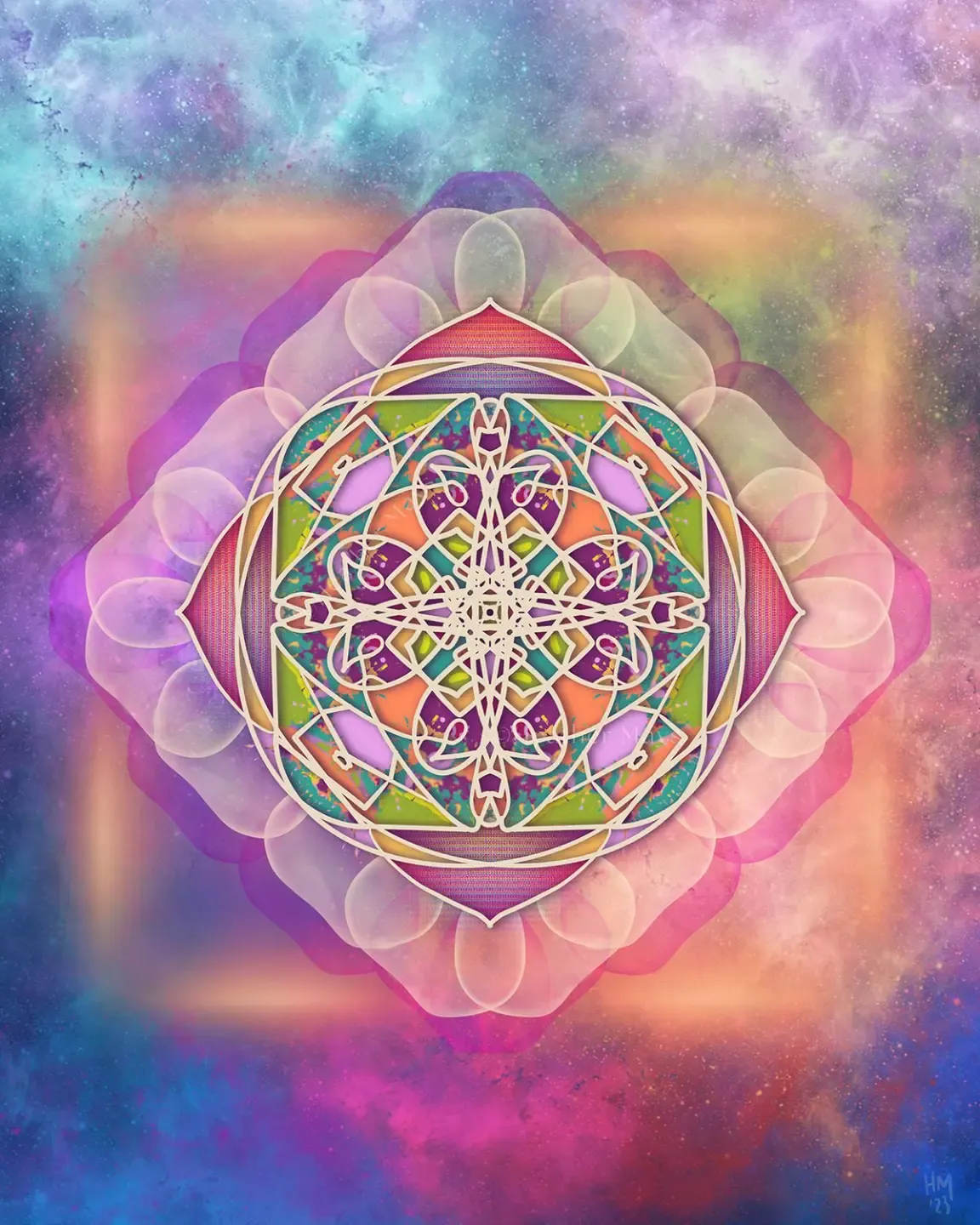 spiral geometric sacred art