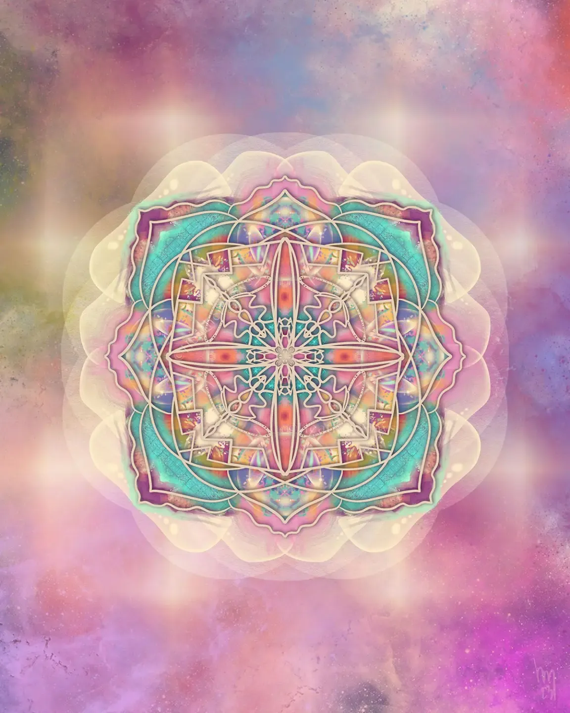spiral geometric sacred art