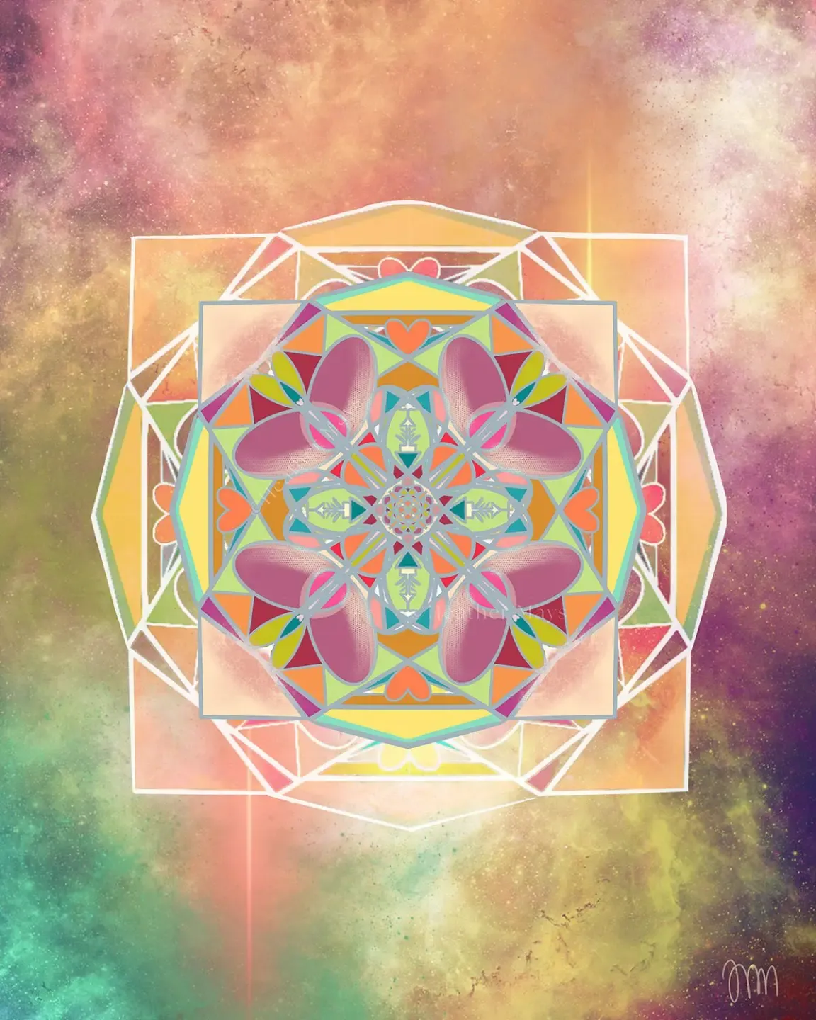 spiral geometric sacred art