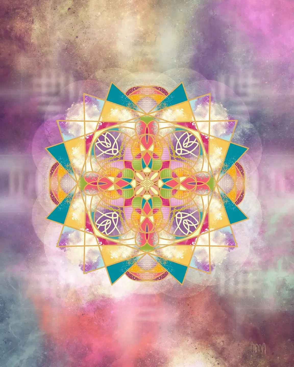 spiral geometric sacred art