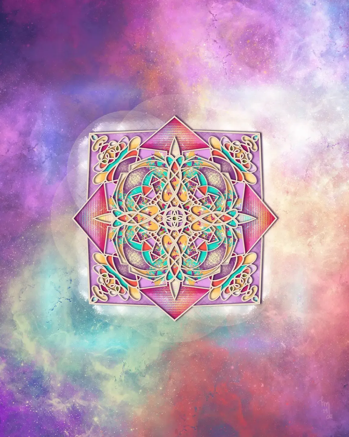 spiral geometric sacred art