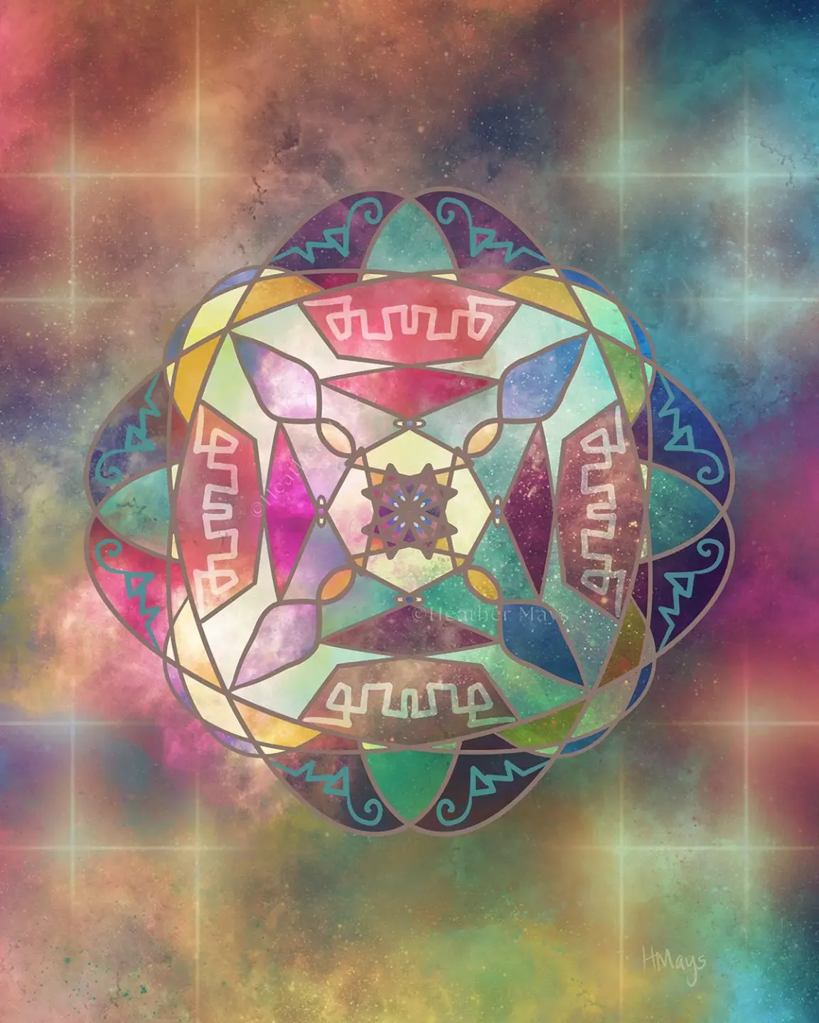spiral geometric sacred art