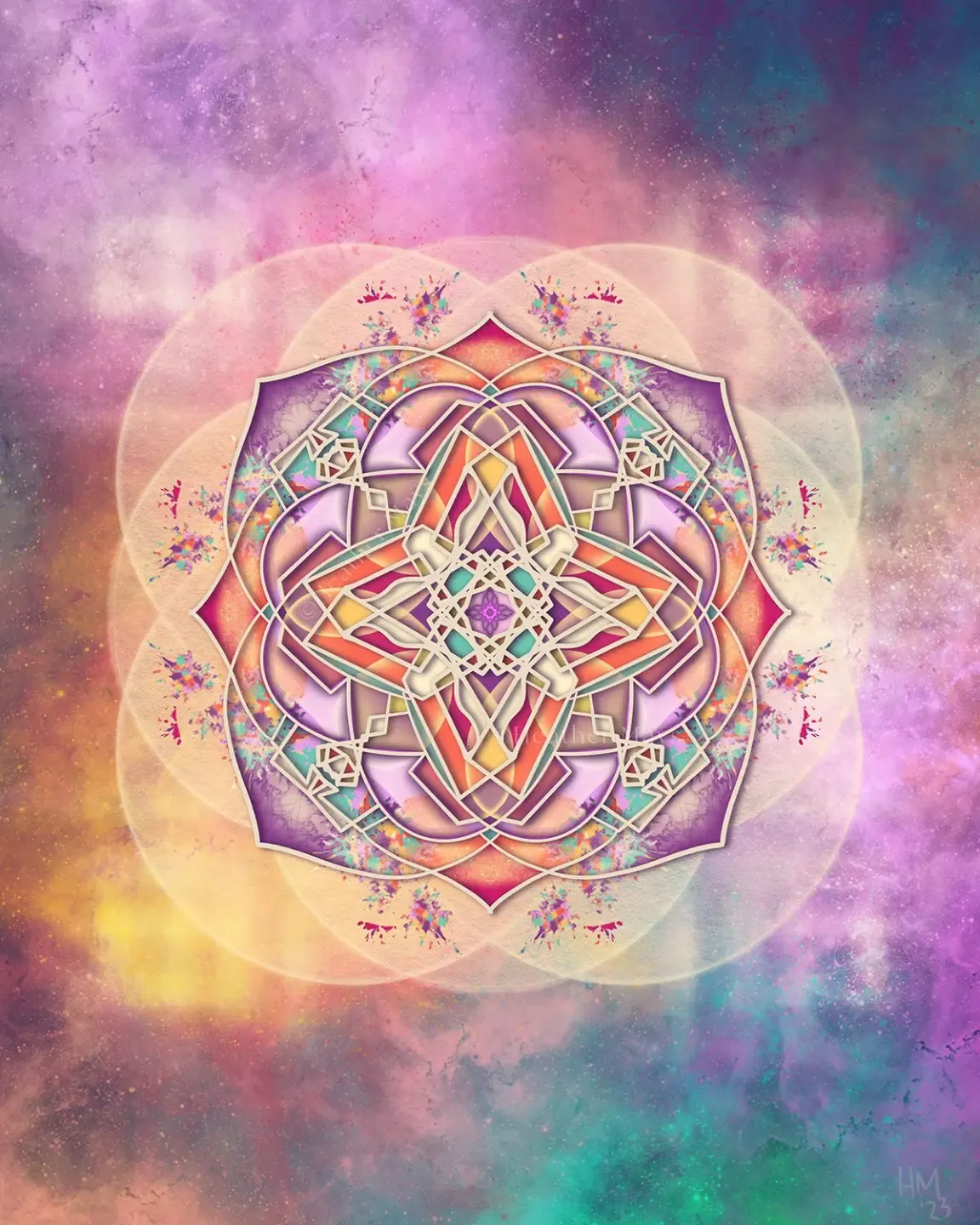 spiral geometric sacred art