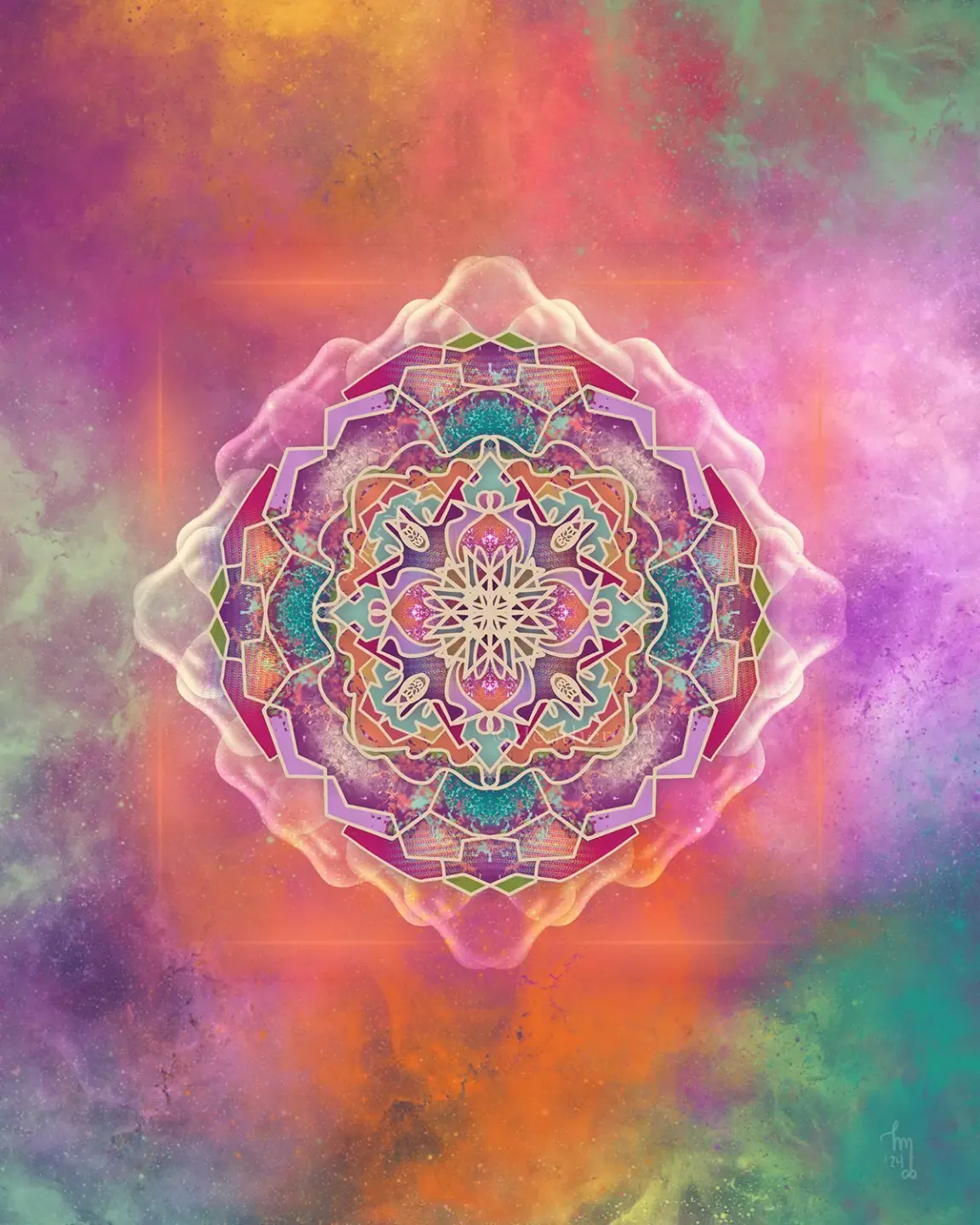 spiral geometric sacred art
