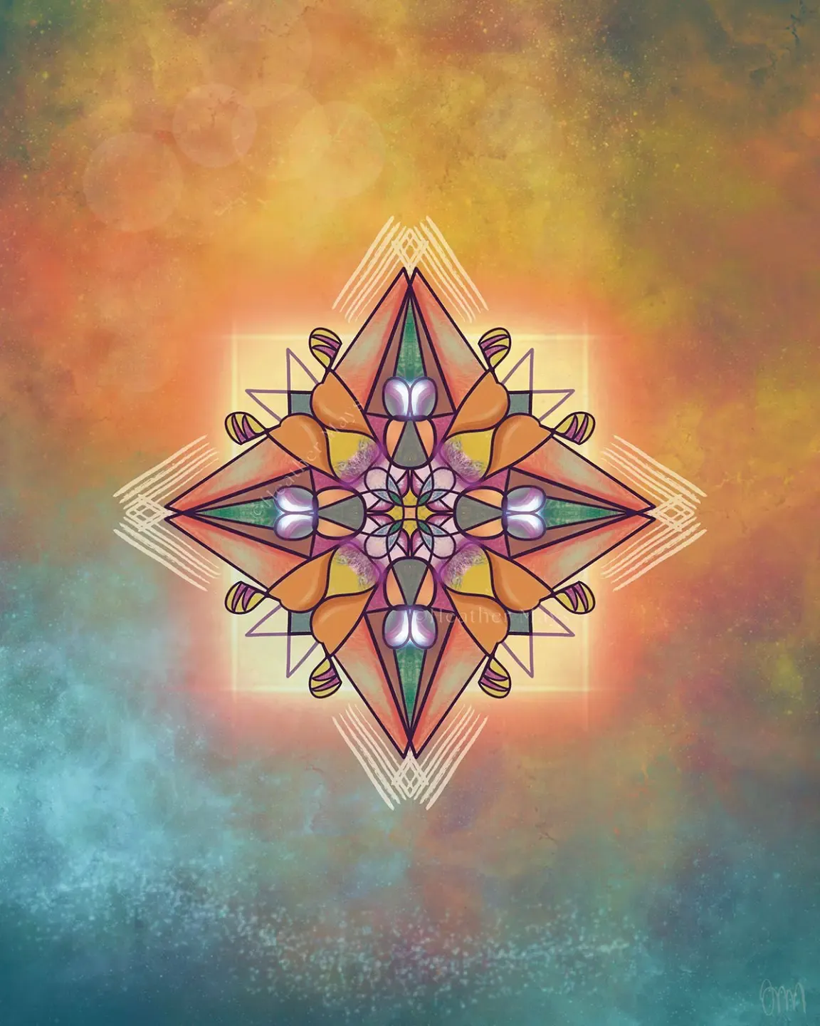 spiral geometric sacred art