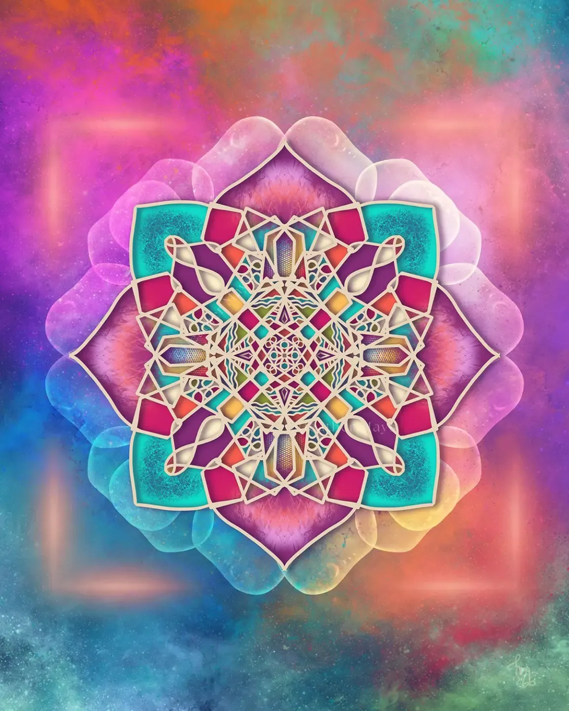 spiral geometric sacred art
