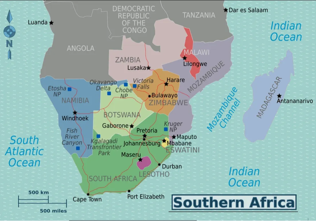 Southern African Countries And Geography Southern African Countries And Geography