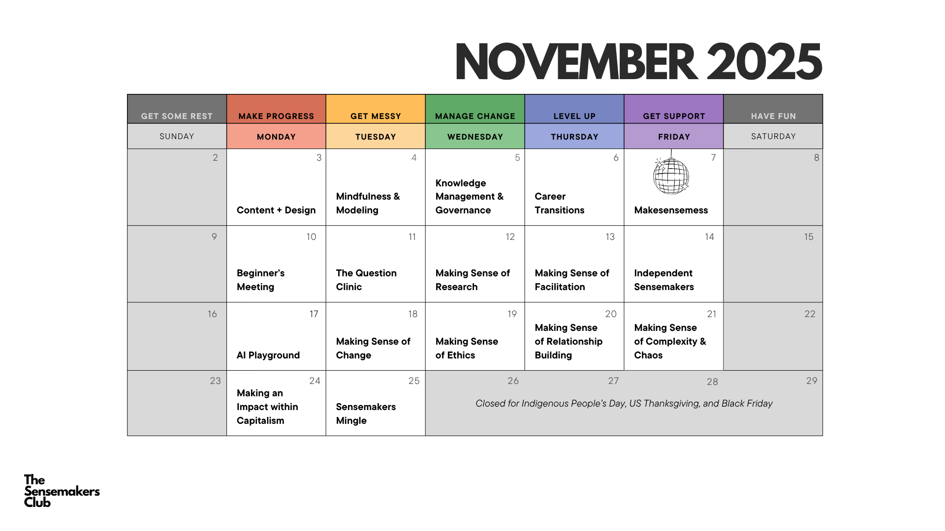 October calendar