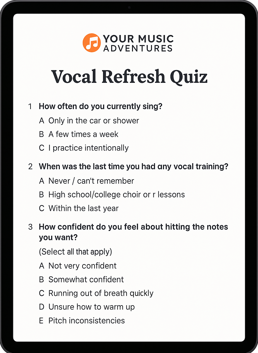 Vocal Refresh quiz