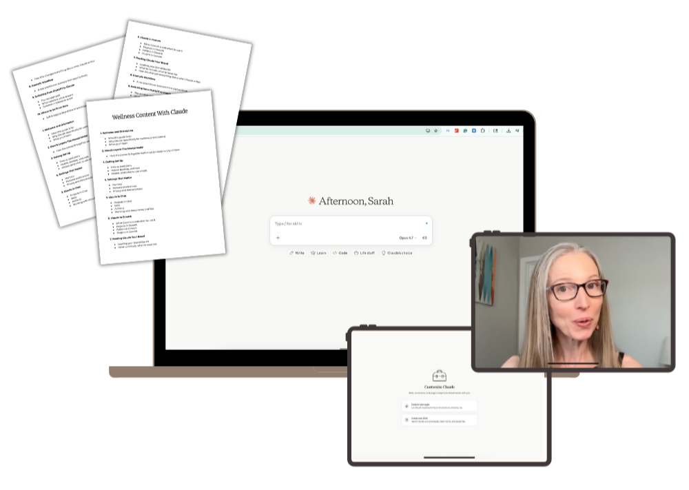 Mockup of CLAUDE COURSE