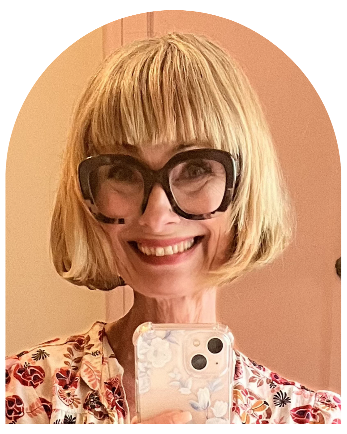 Yogalution Movement Event Host Headshot Shaped as an Arch