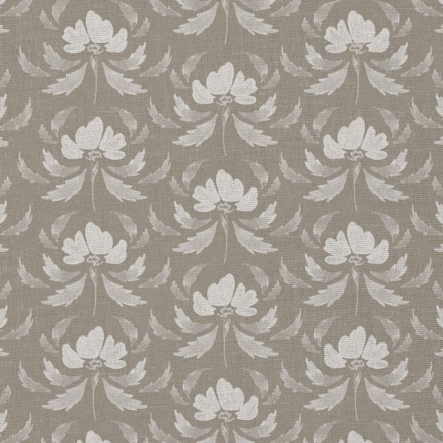 Neutral Beige Floral Block Print Pattern