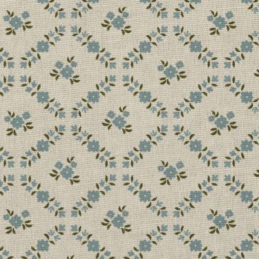 Floral Trellis Stripe Charcoal Pattern