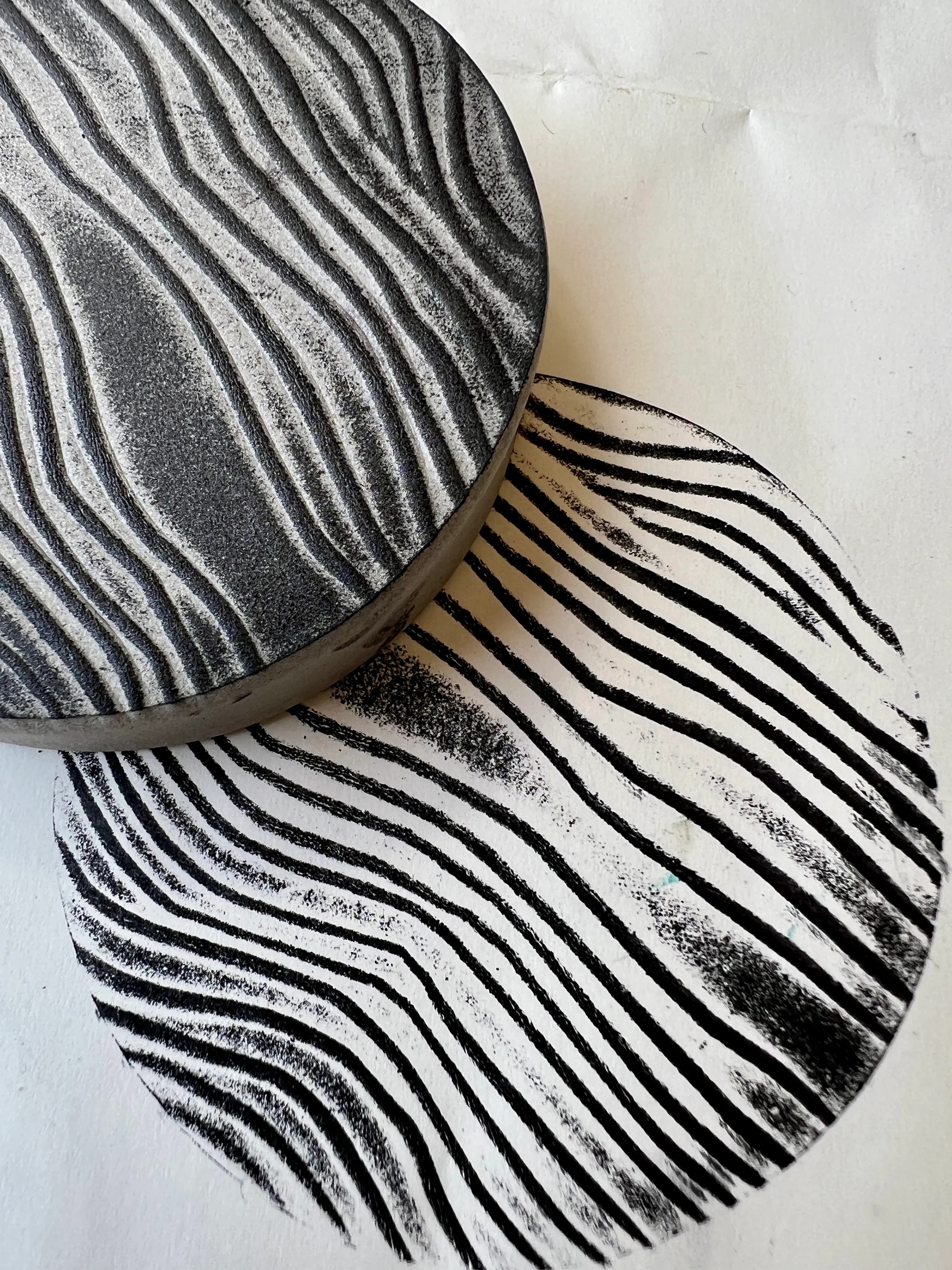 round foam stamp image