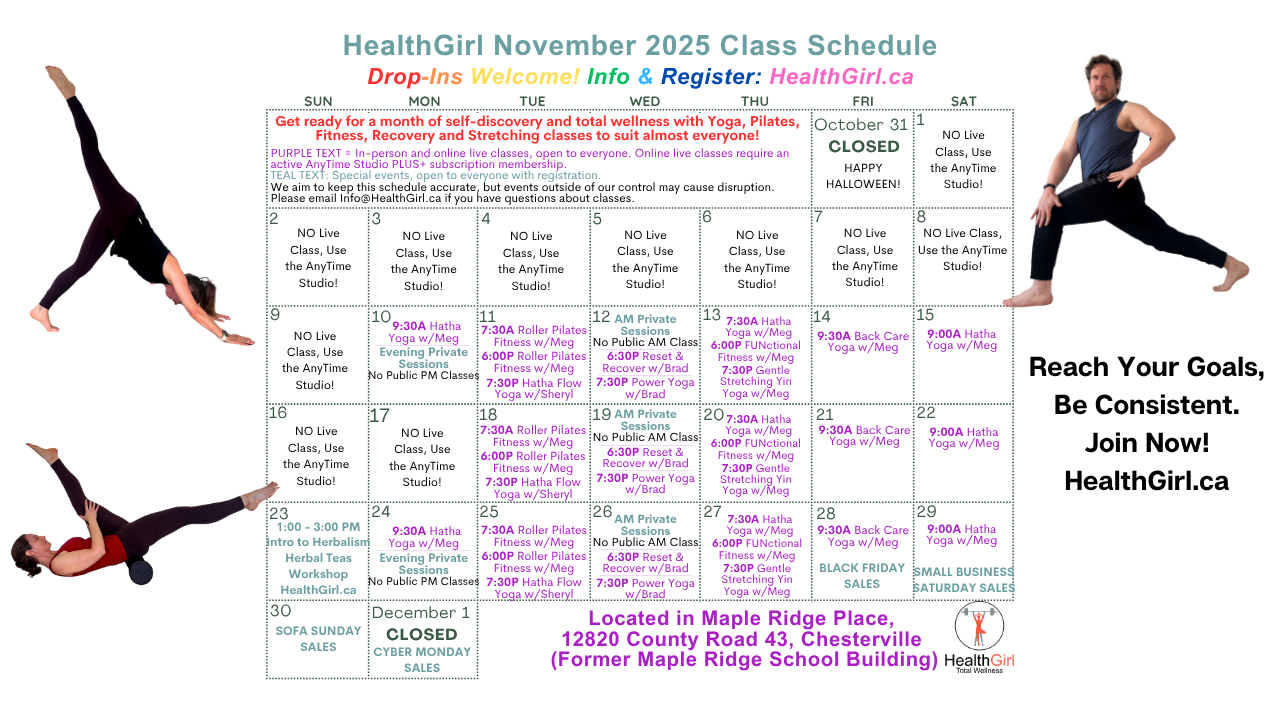 Sample of our online class availability