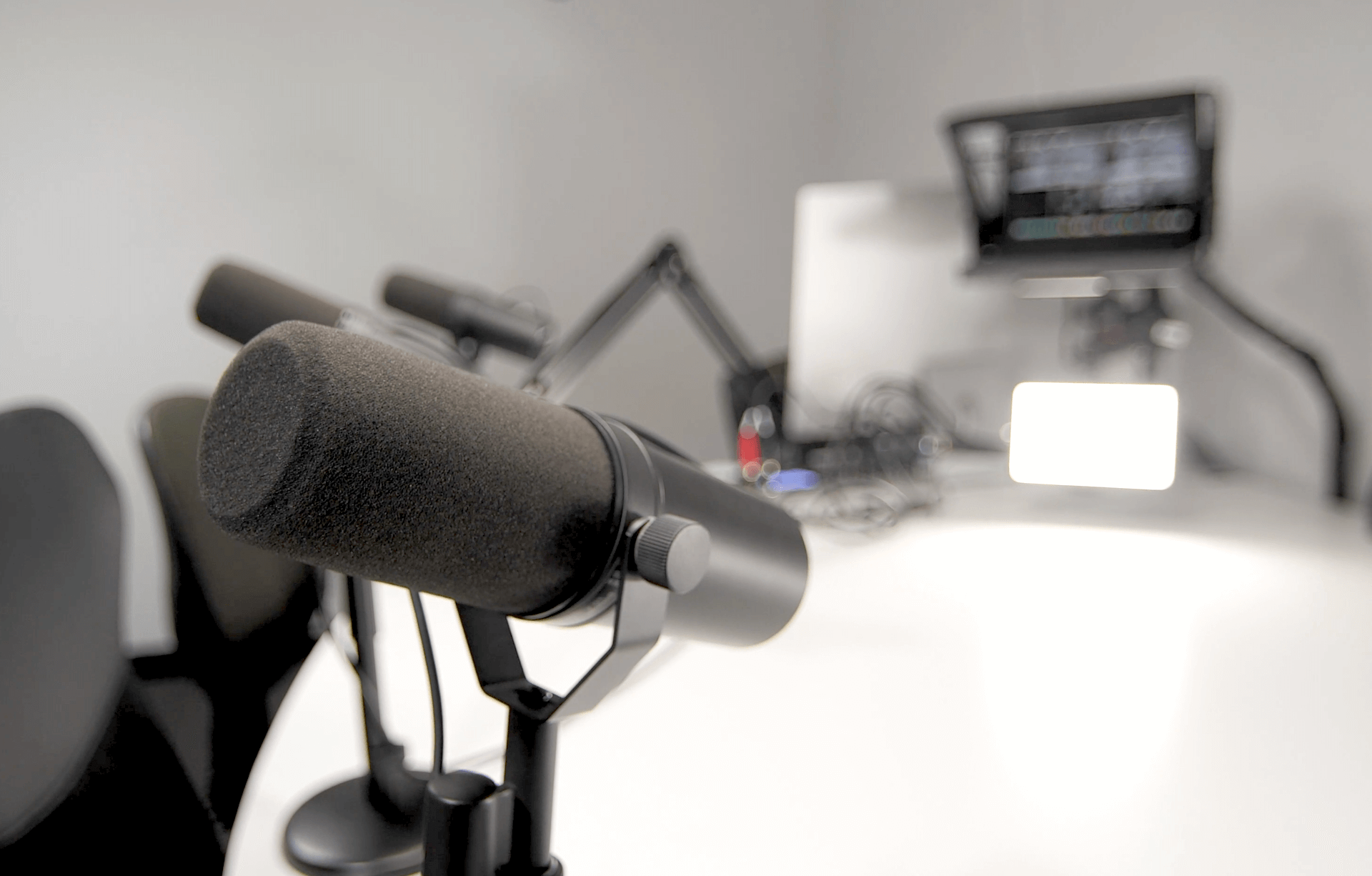 PodcasterPro microphone on the Desktop Studio
