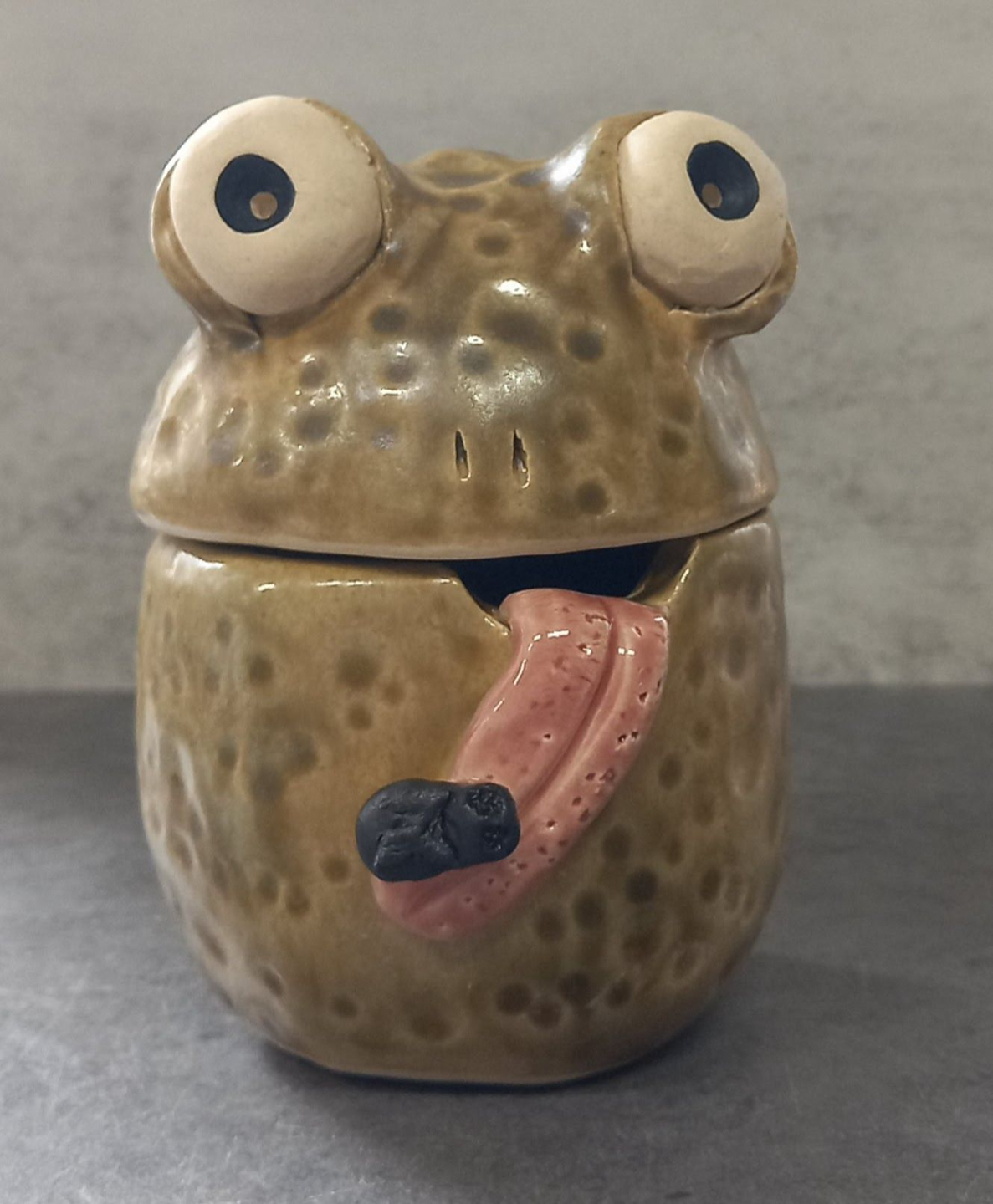 Two ceramic pumpkins