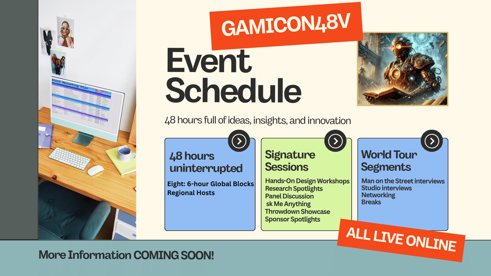 🕛 GamiCon48V 2026 – Global 6-Hour Rotation Grid