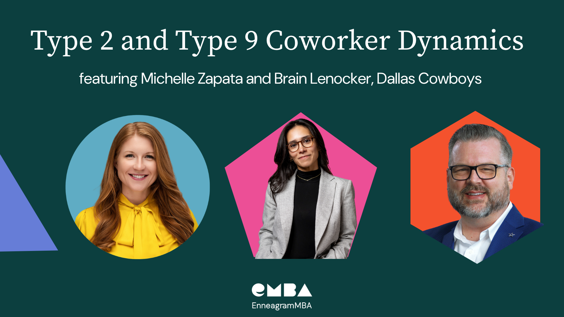 Michelle Zapata and Ryan Lenocher from Dallas Cowboys Digital Signage Team on Enneagram at Work Podcast