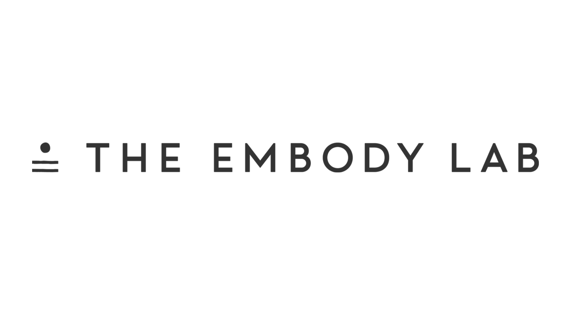 The Embody Lab logo in branded off-black, indicating professional affiliation or feature.