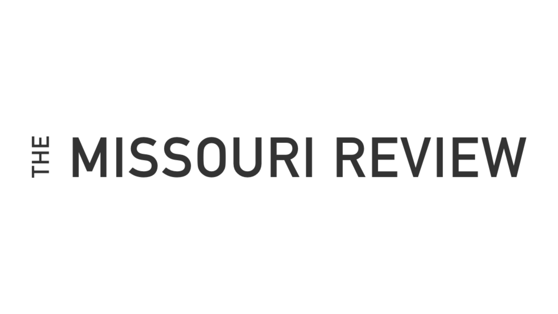 The Missouri Review literary magazine logo in branded off-black, indicating publication or feature.