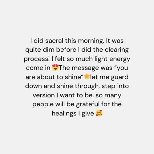 Chakra Healing Practitioner student success story