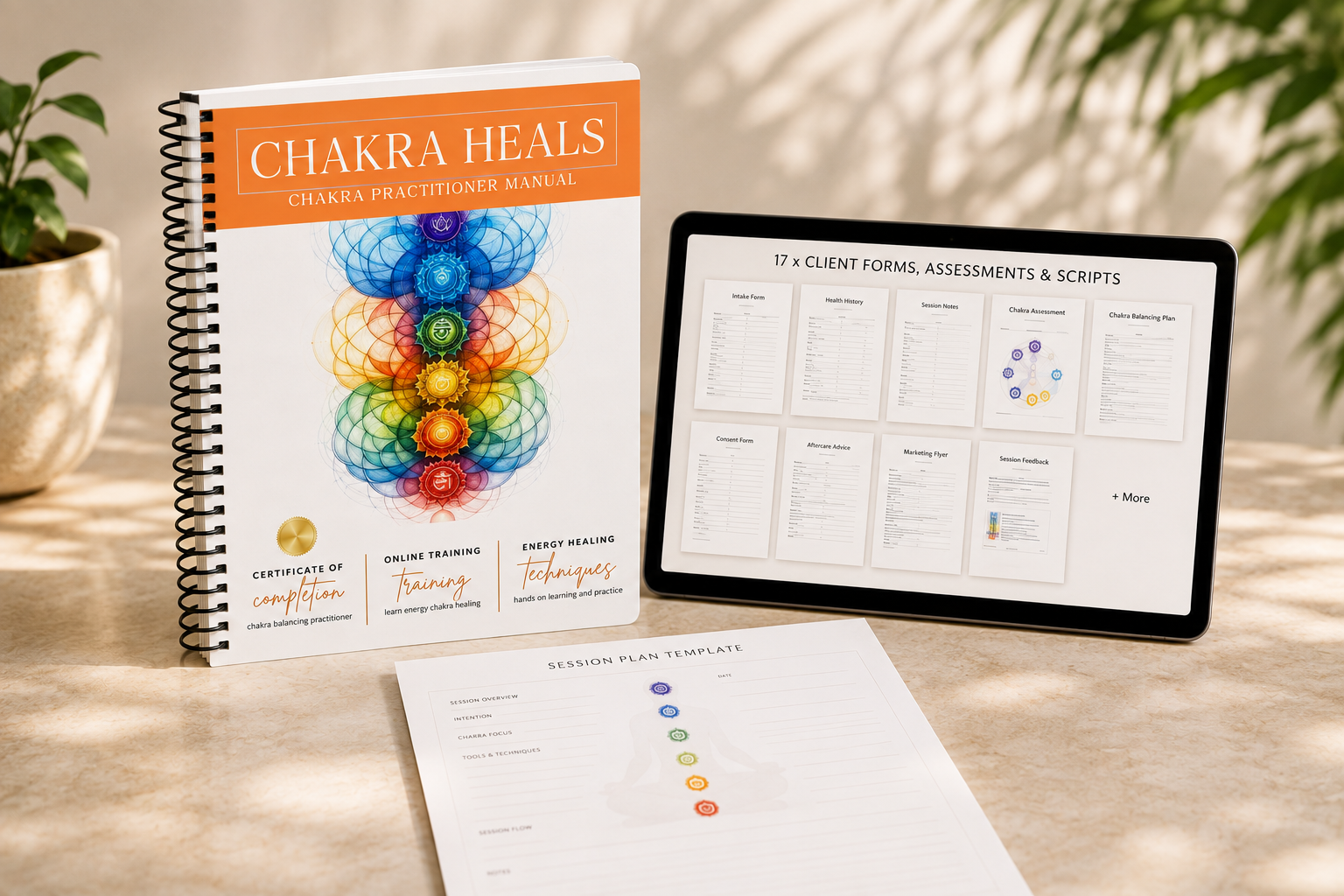 Woman learning chakra healing and energy balancing techniques
