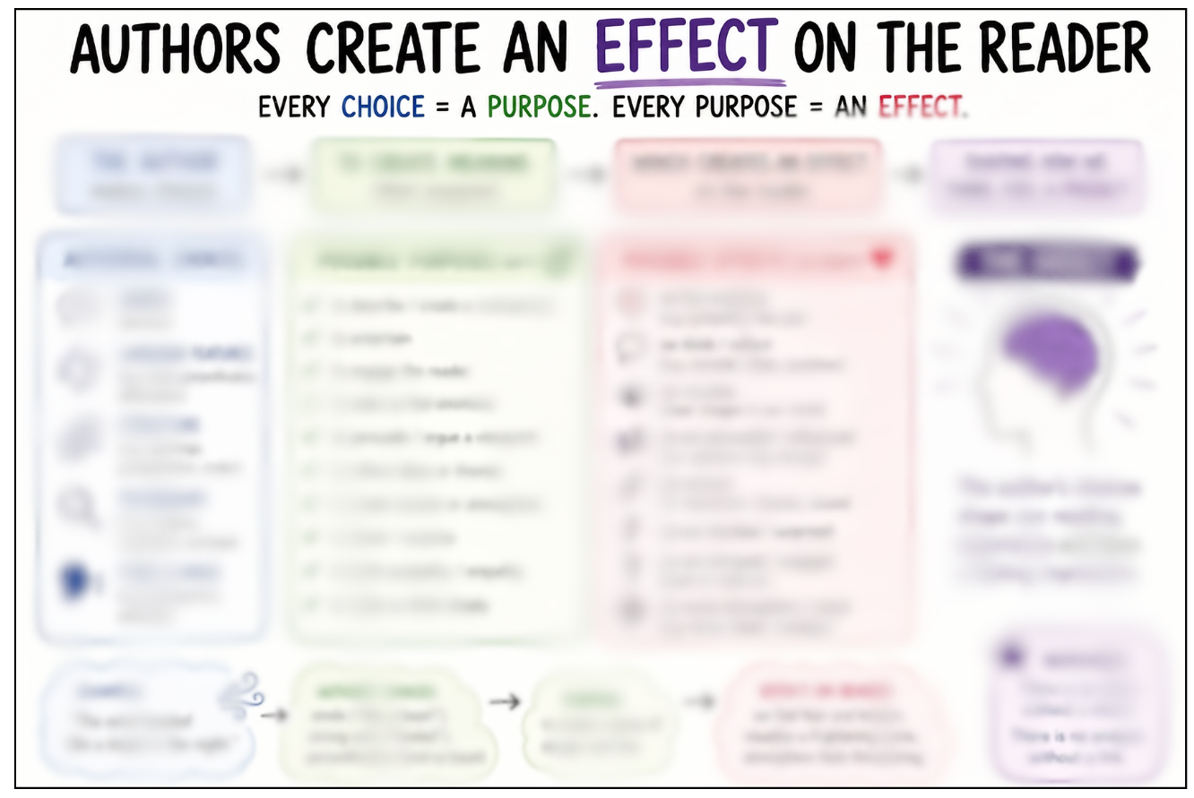 Authors create an effect on the reader guide 