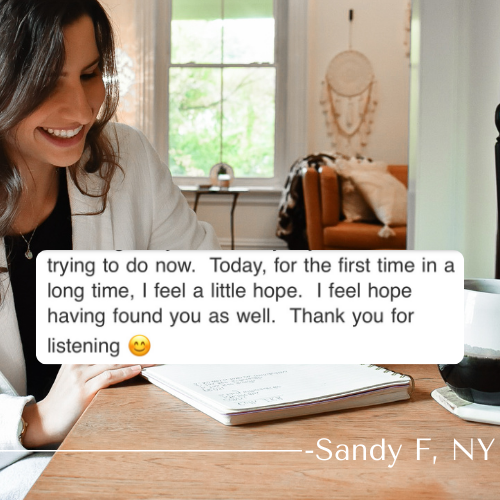 sandy from new york felt a little hope with money for the first time