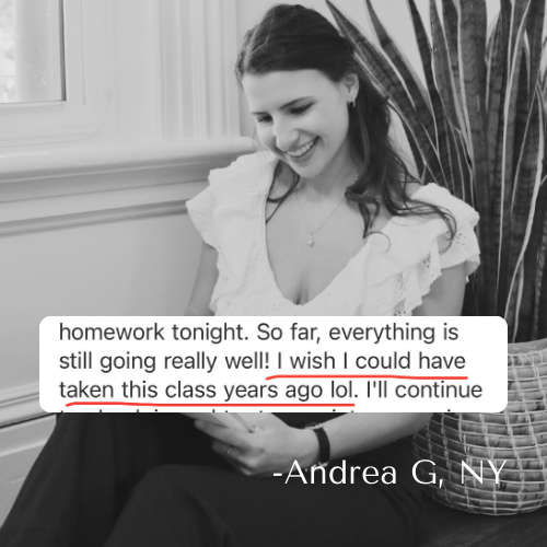 andrea from new york wish she could have taken the informed investor program years ago