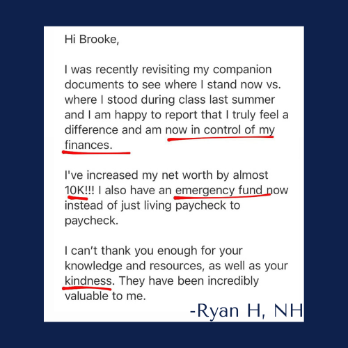 ryan from new hampshire is now in control of his finances and increased his net worth by 10k