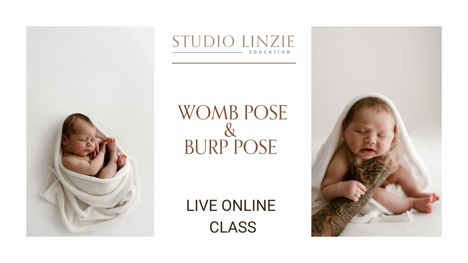 Live newborn and mum posing class