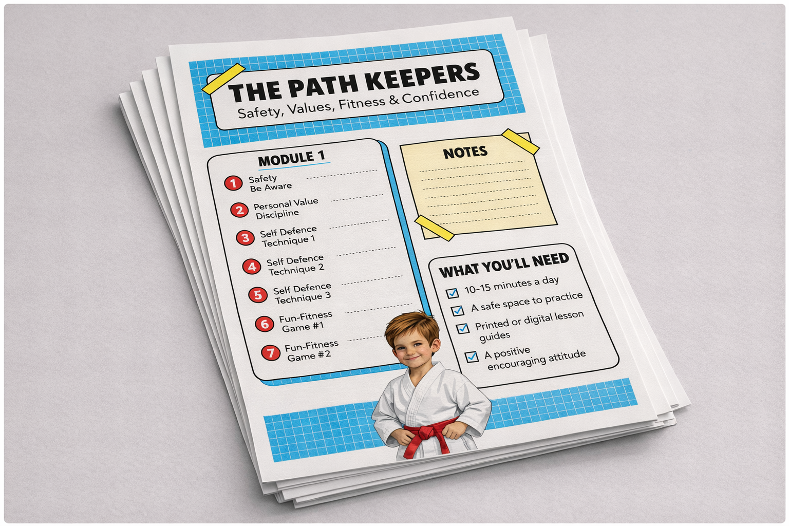 Path Keepers printable progress sheet